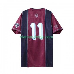 Camisola West Ham United Iron Maiden Retro Homem Equipamento Segundo 2011 Manga Curta